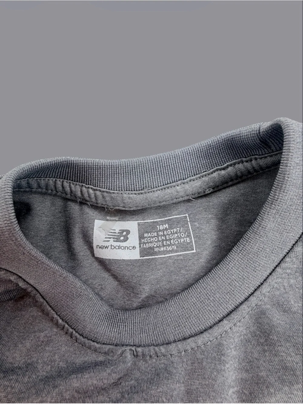 New Balance Grey Tee and Black Athletic Shorts Set (18Months)